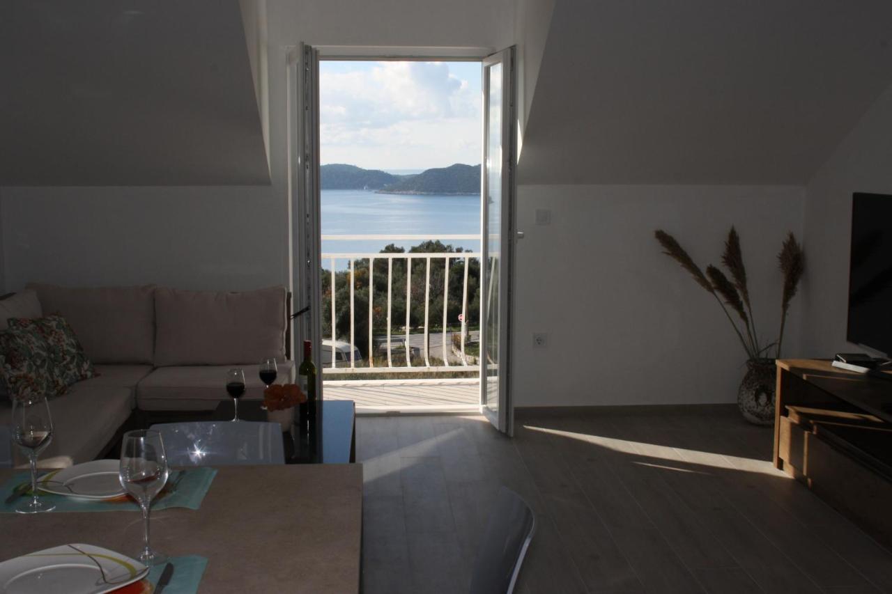 Apartment Lucija With Sea View 杜布罗夫尼克 外观 照片